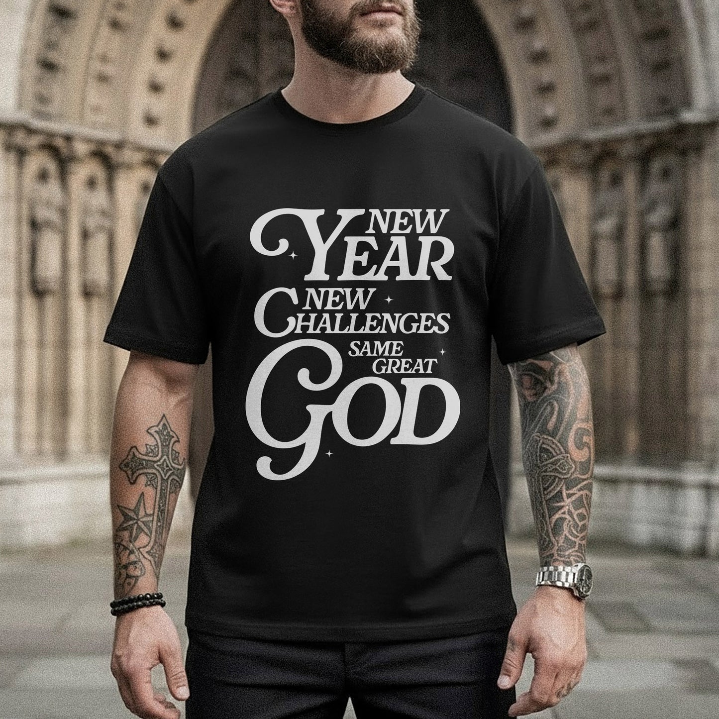 New Year New Challenges Same Great God - New Year in God - Unisex Tshirt / Hoodie / Sweatshirt