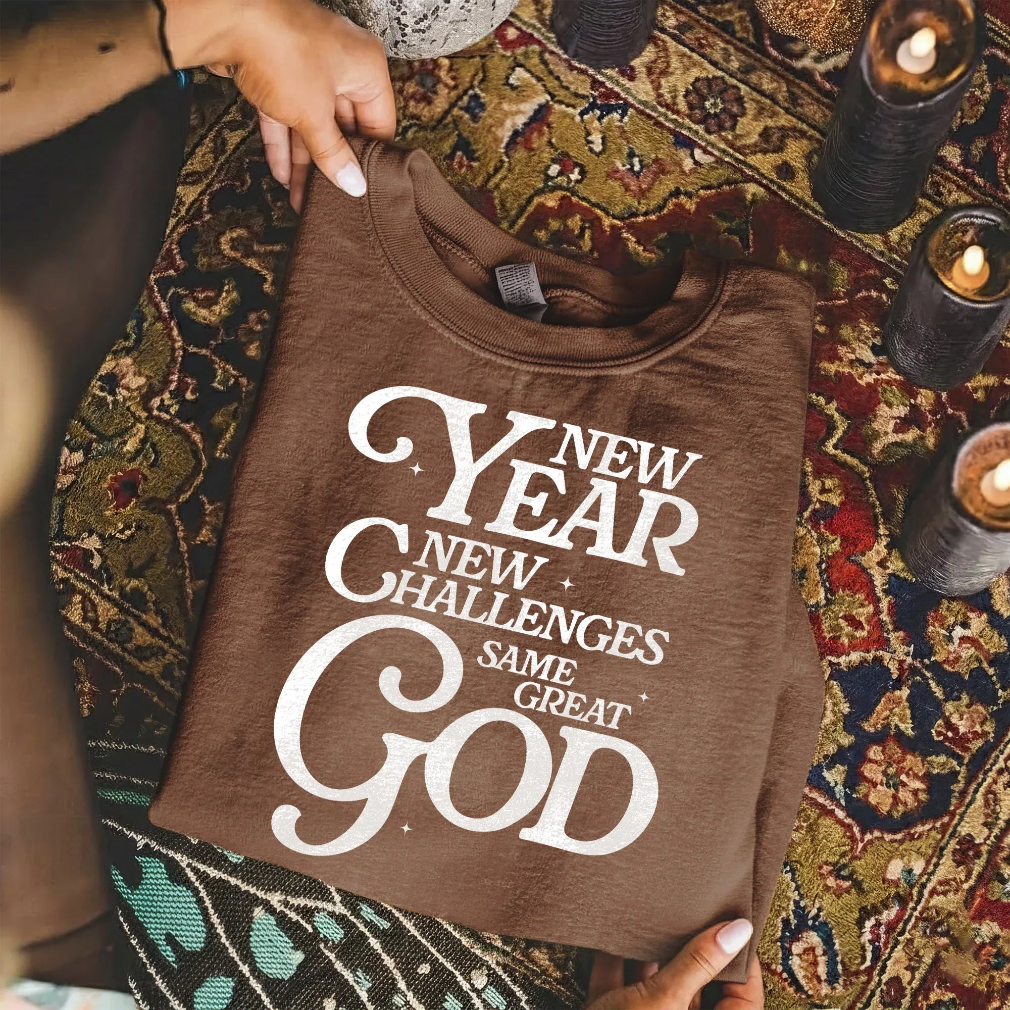 New Year New Challenges Same Great God - New Year in God - Unisex Tshirt / Hoodie / Sweatshirt - Faith Guided Life