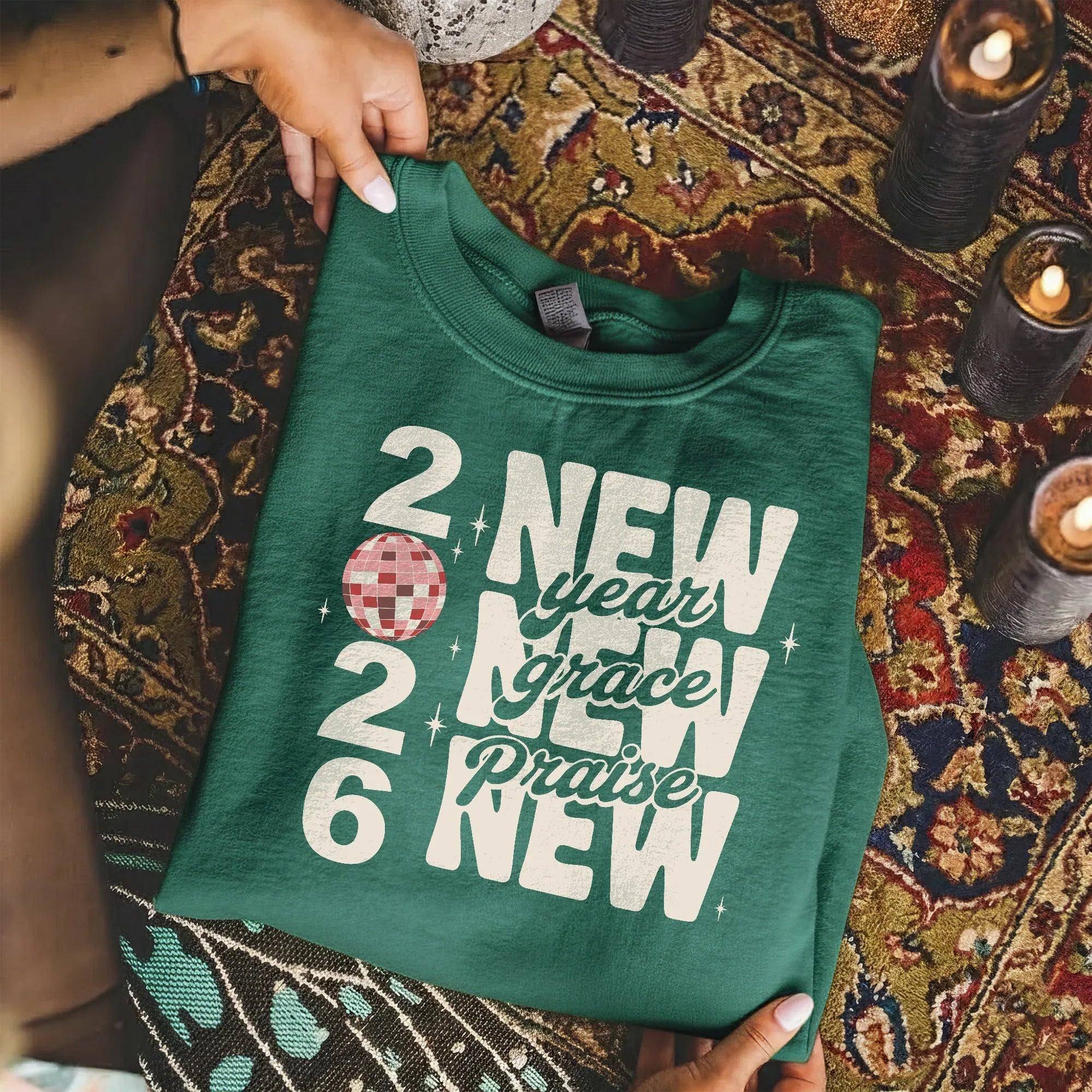 New Year, New Grace, New Praise - New Year in God - Unisex Tshirt / Hoodie / Sweatshirt - Faith Guided Life