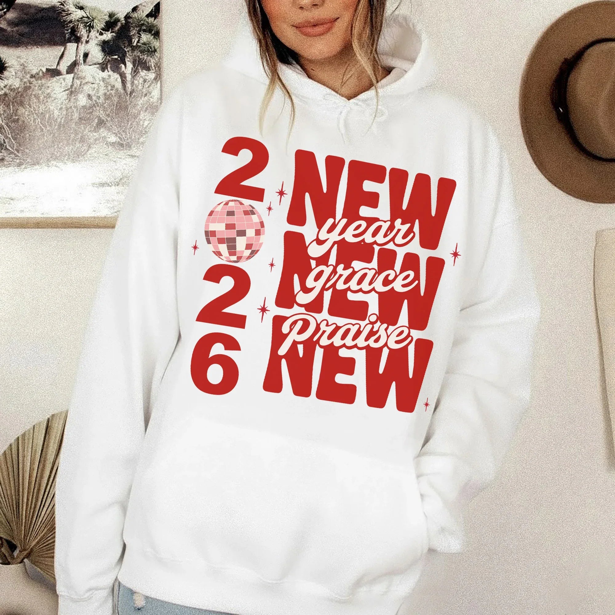 New Year, New Grace, New Praise - New Year in God - Unisex Tshirt / Hoodie / Sweatshirt - Faith Guided Life