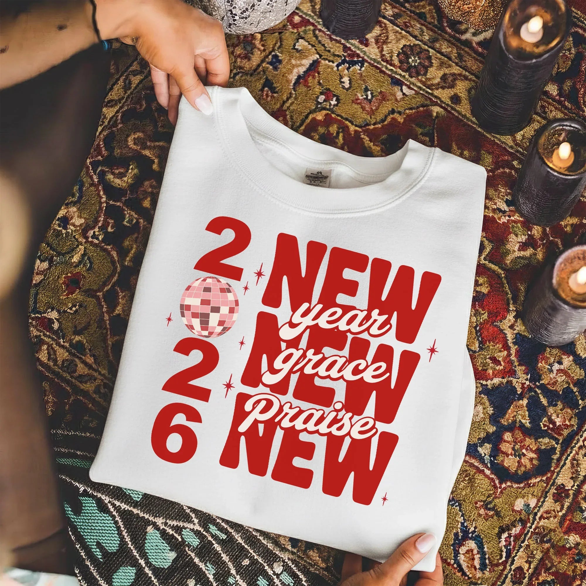 New Year, New Grace, New Praise - New Year in God - Unisex Tshirt / Hoodie / Sweatshirt - Faith Guided Life