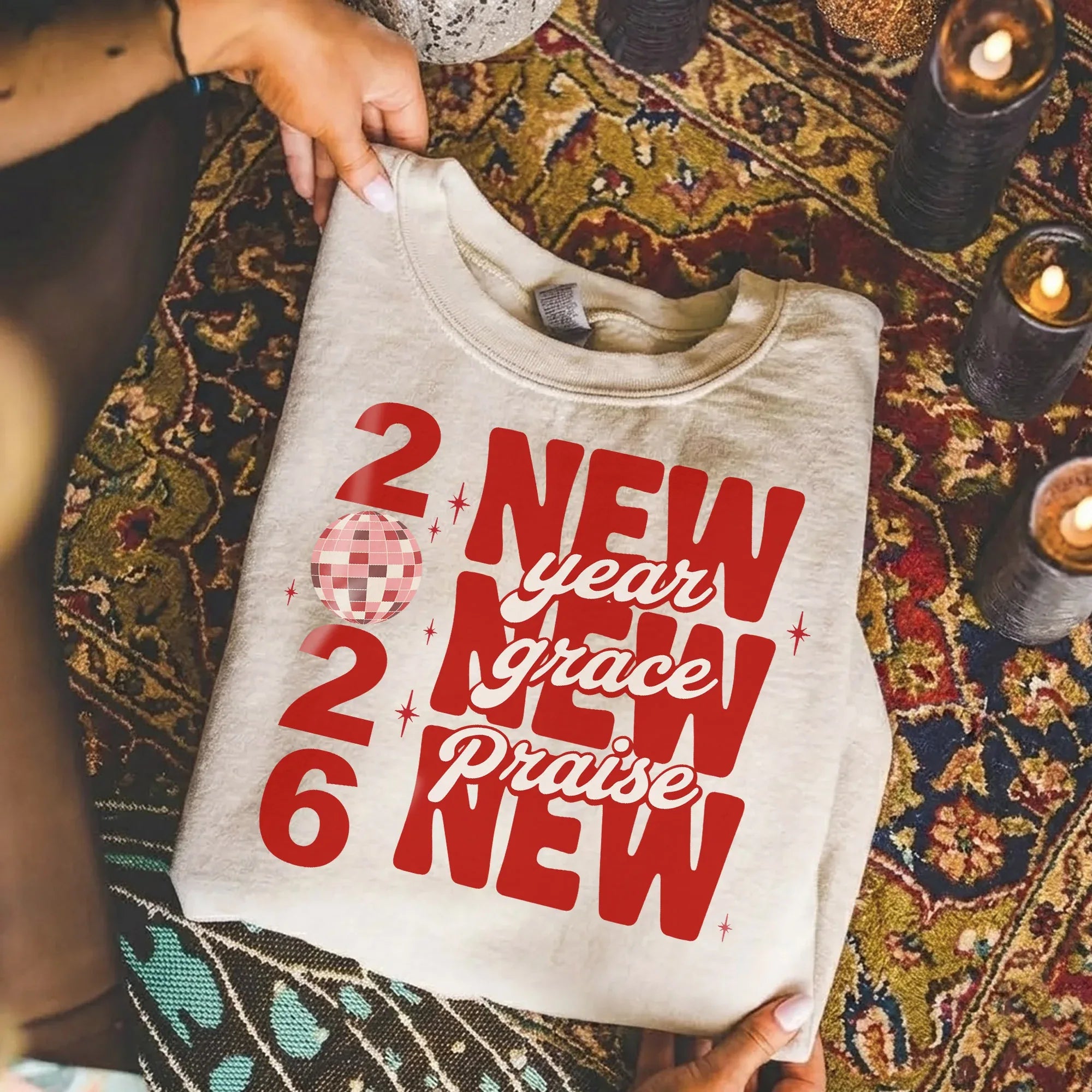 New Year, New Grace, New Praise - New Year in God - Unisex Tshirt / Hoodie / Sweatshirt - Faith Guided Life