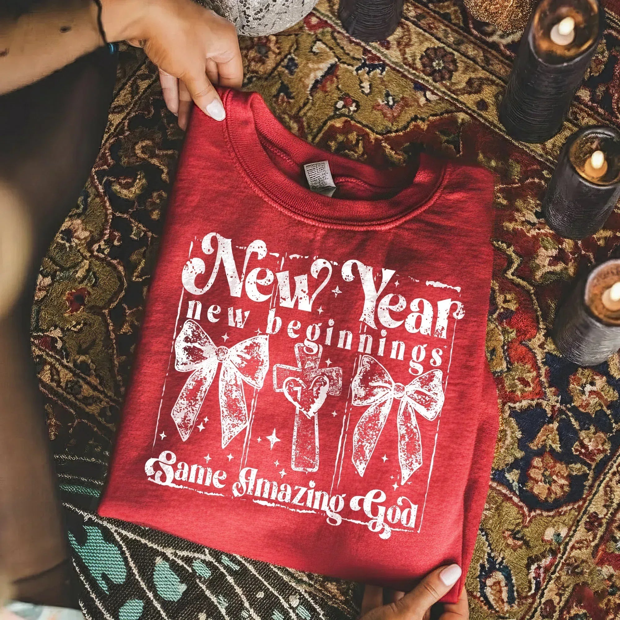 Faith New Year Graphic - Merry Christmas - Unisex Tshirt / Hoodie / Sweatshirt - Faith Guided Life