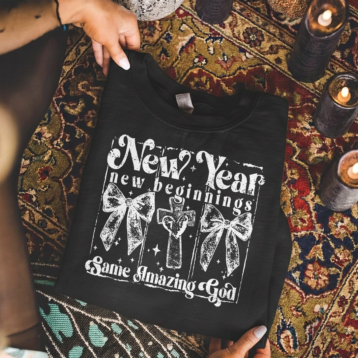 Faith New Year Graphic  - Merry Christmas - Unisex Tshirt / Hoodie / Sweatshirt