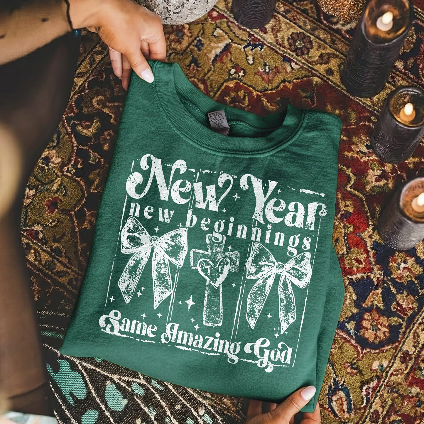Faith New Year Graphic  - Merry Christmas - Unisex Tshirt / Hoodie / Sweatshirt