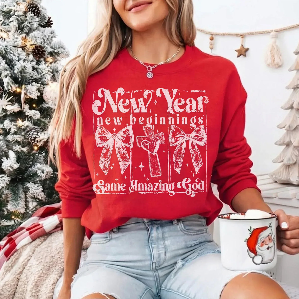 Faith New Year Graphic - Merry Christmas - Unisex Tshirt / Hoodie / Sweatshirt - Faith Guided Life