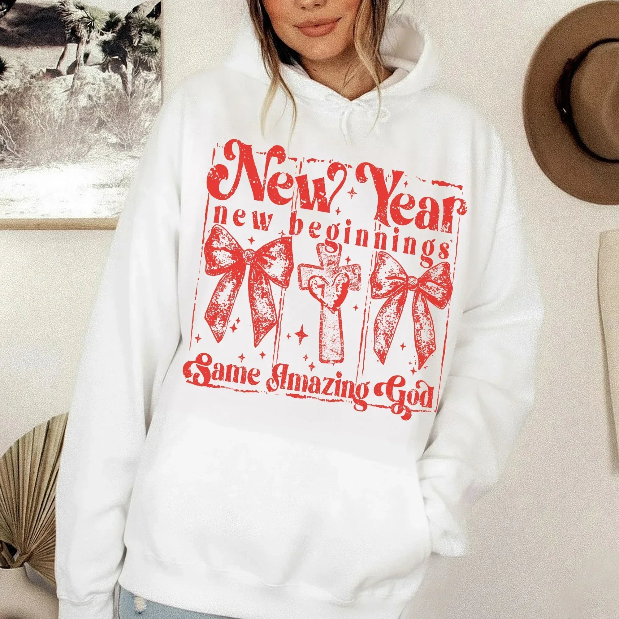 Faith New Year Graphic - Merry Christmas - Unisex Tshirt / Hoodie / Sweatshirt - Faith Guided Life