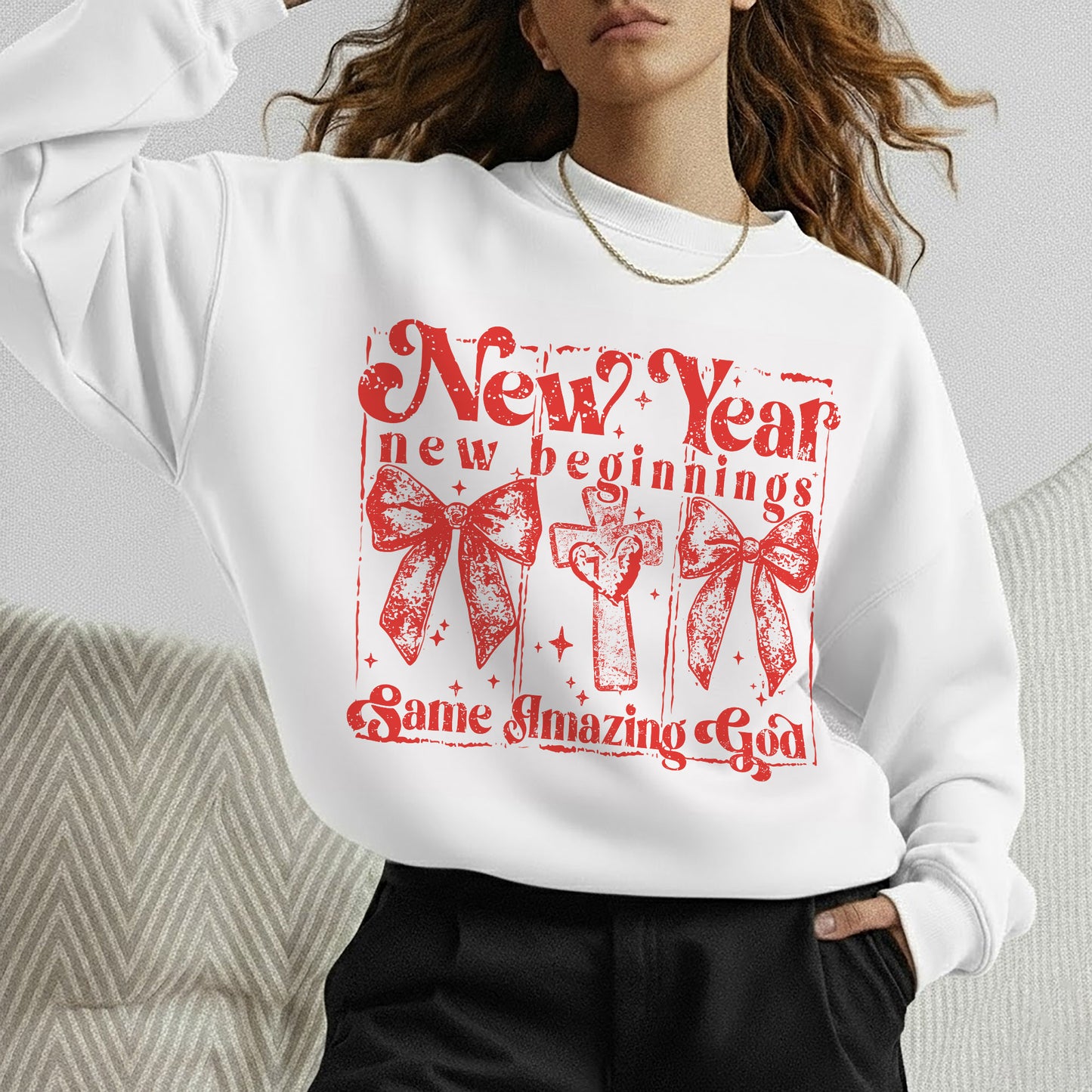 Faith New Year Graphic  - Merry Christmas - Unisex Tshirt / Hoodie / Sweatshirt