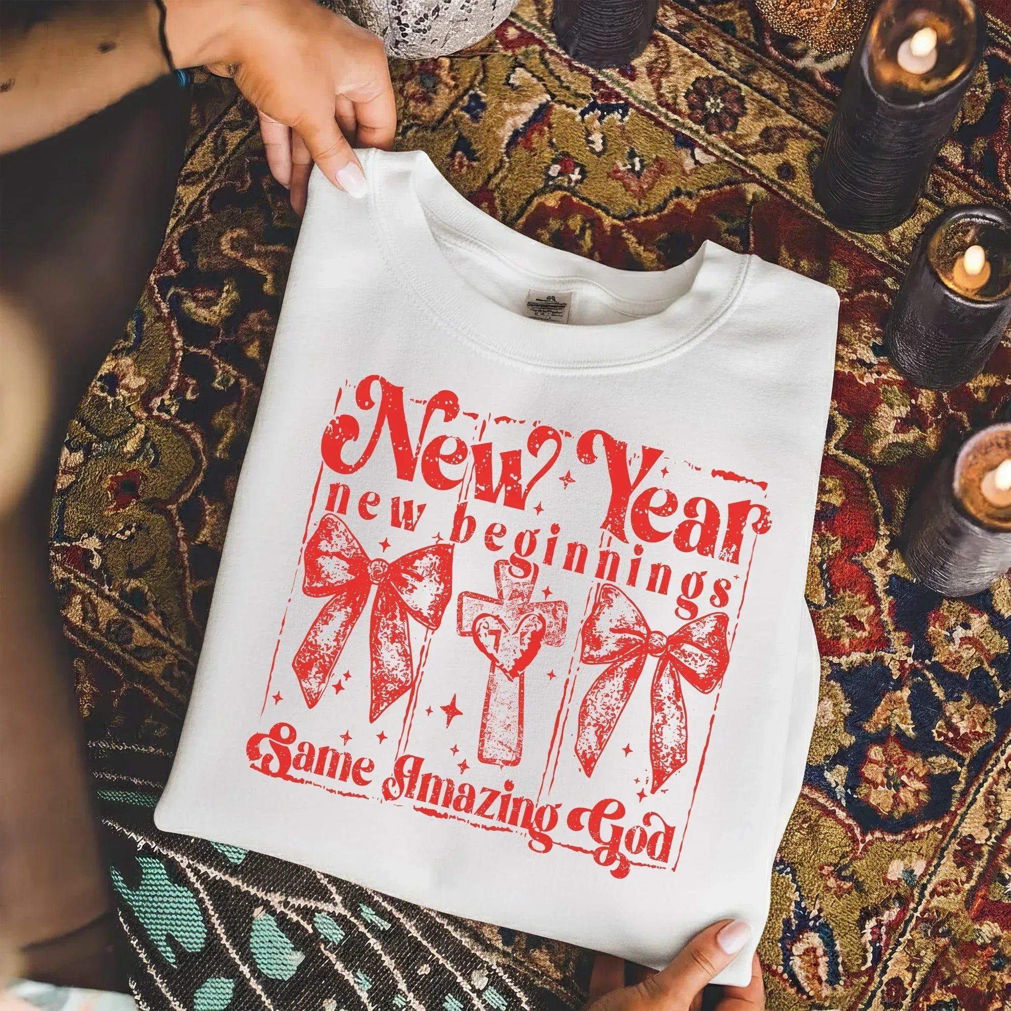 Faith New Year Graphic - Merry Christmas - Unisex Tshirt / Hoodie / Sweatshirt - Faith Guided Life