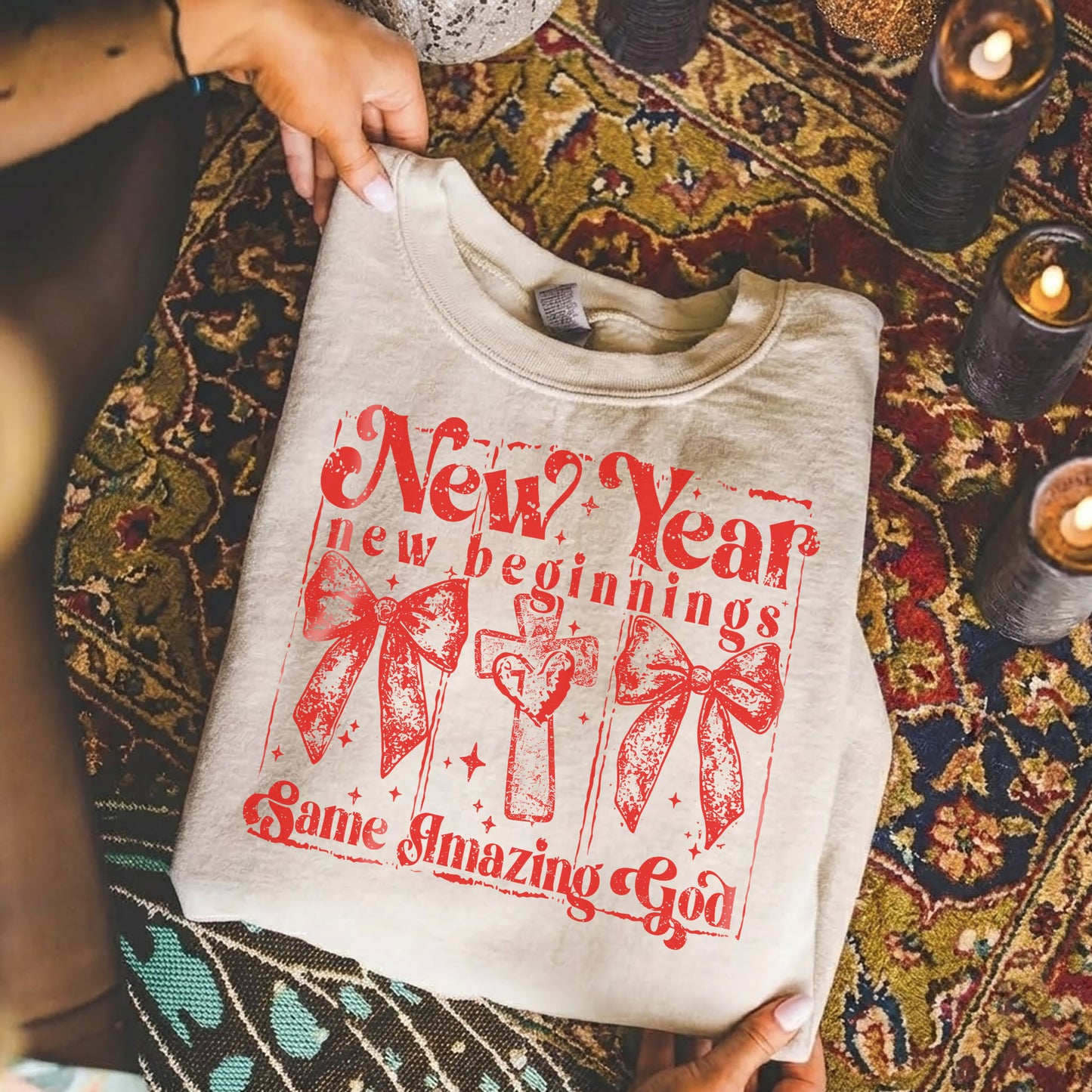 Faith New Year Graphic  - Merry Christmas - Unisex Tshirt / Hoodie / Sweatshirt