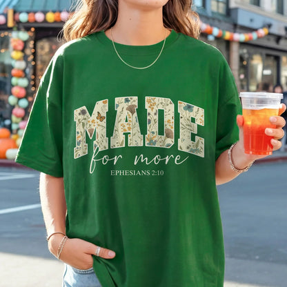 [COMFORT T-SHIRT] Made for more - Christian Pattern - Faith Guided Life