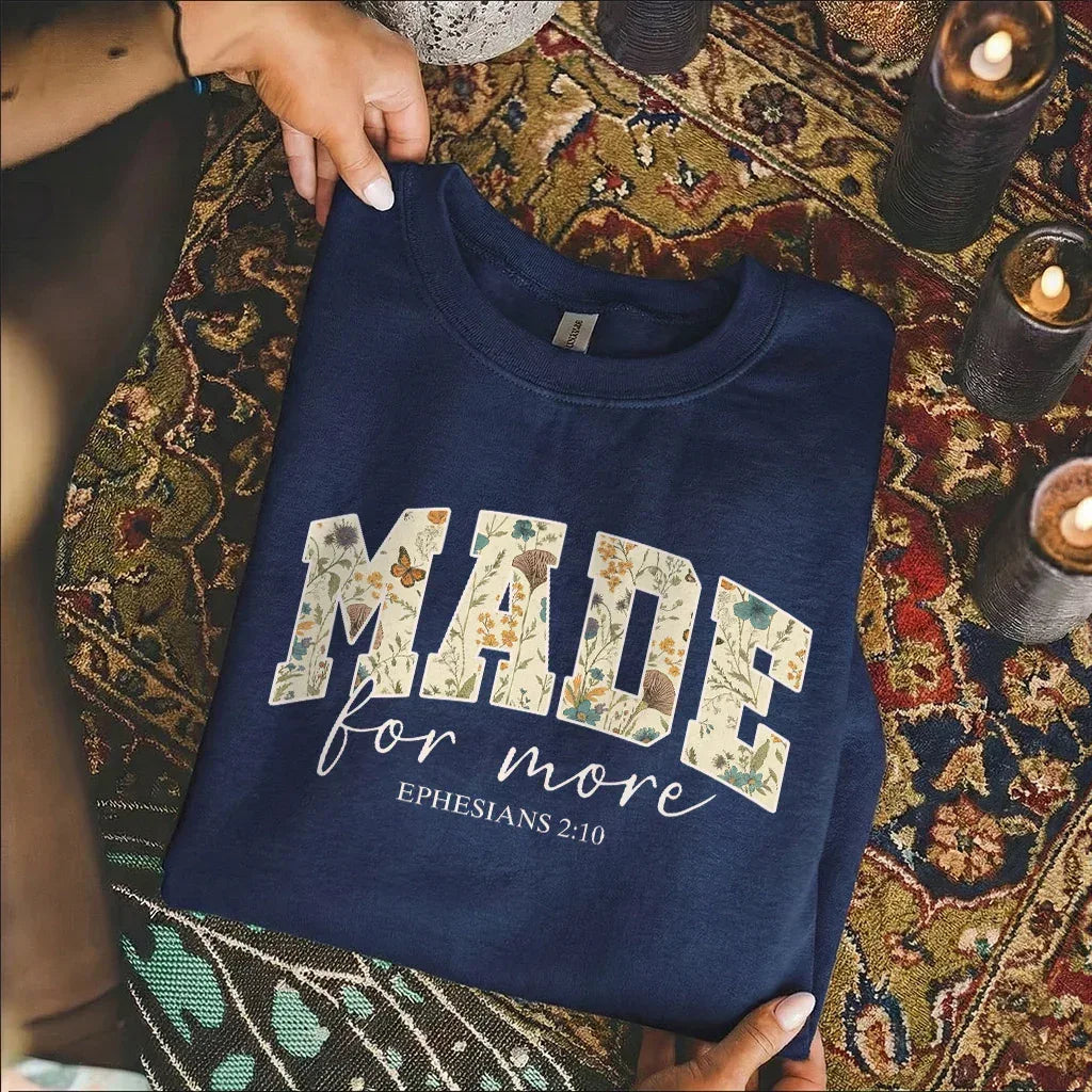 [COMFORT T-SHIRT] Made for more - Christian Pattern - Faith Guided Life
