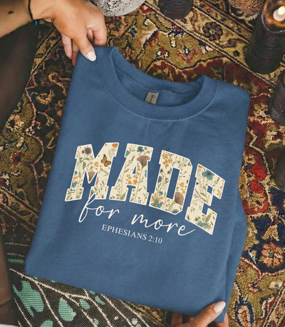 [COMFORT T-SHIRT] Made for more - Christian Pattern - Faith Guided Life