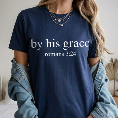 By His Grace - Minimalist Faith - Unisex Tshirt / Hoodie / Sweatshirt