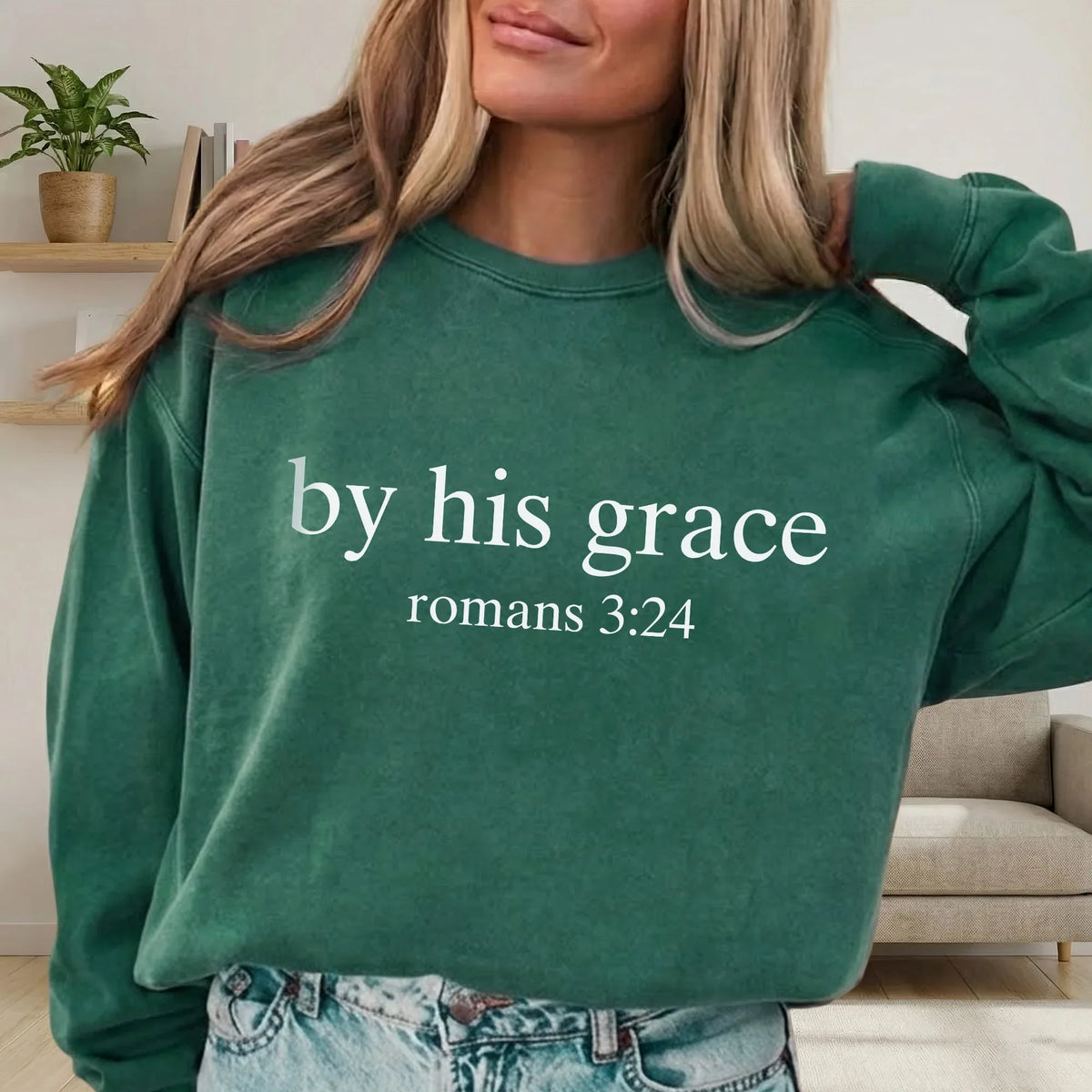 By His Grace - Minimalist Faith - Unisex Tshirt / Hoodie / Sweatshirt - Faith Guided Life