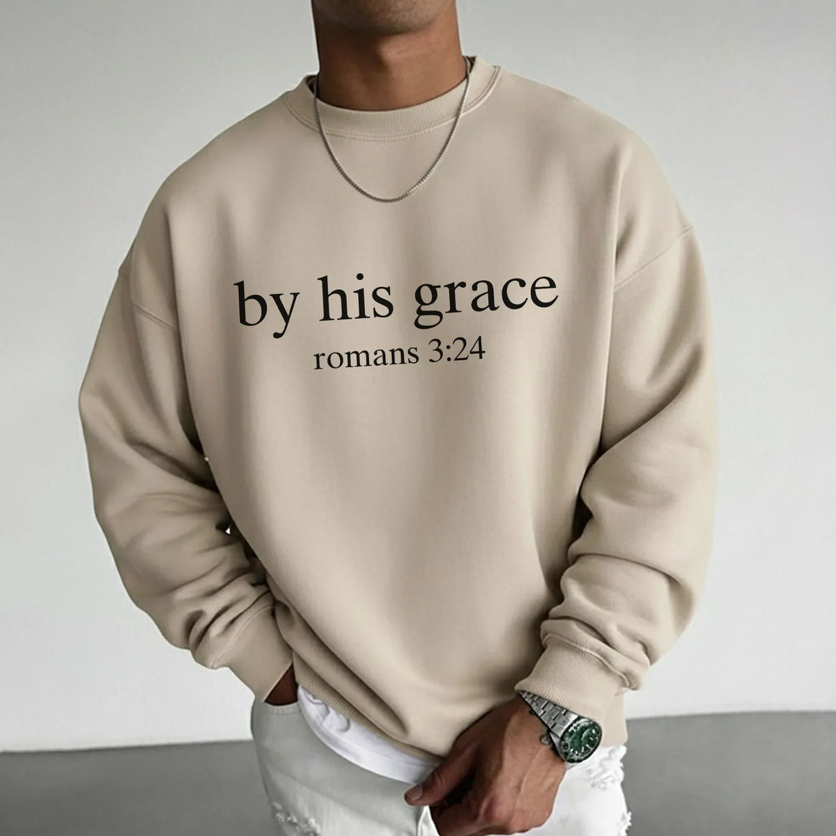 By His Grace - Minimalist Faith - Unisex Tshirt / Hoodie / Sweatshirt - Faith Guided Life