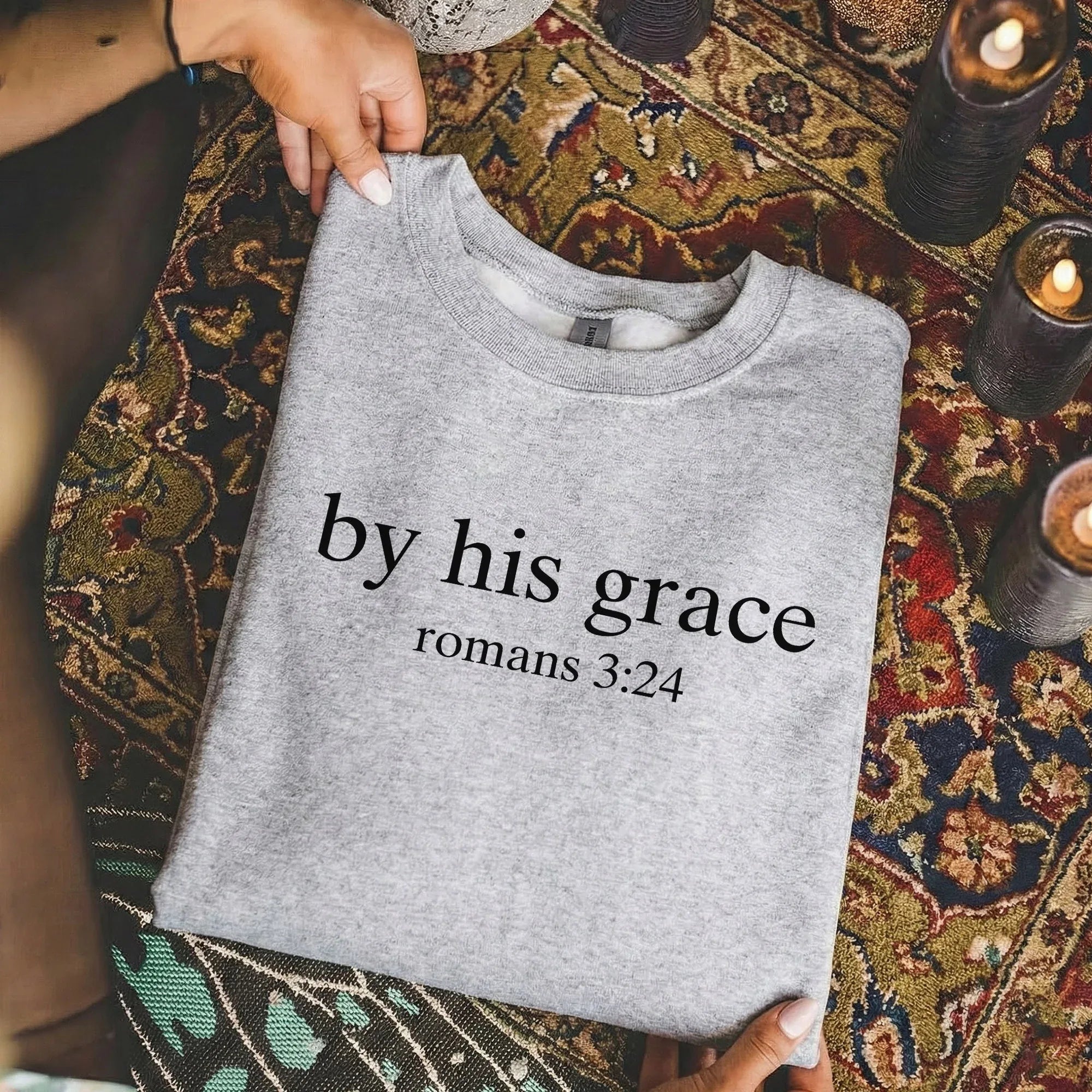 By His Grace - Minimalist Faith - Unisex Tshirt / Hoodie / Sweatshirt - Faith Guided Life