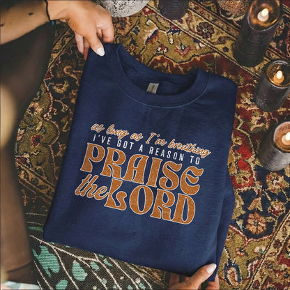 Praise The Lord Retro Typography Design - Minimalist Faith - Unisex Tshirt / Hoodie / Sweatshirt - Faith Guided Life