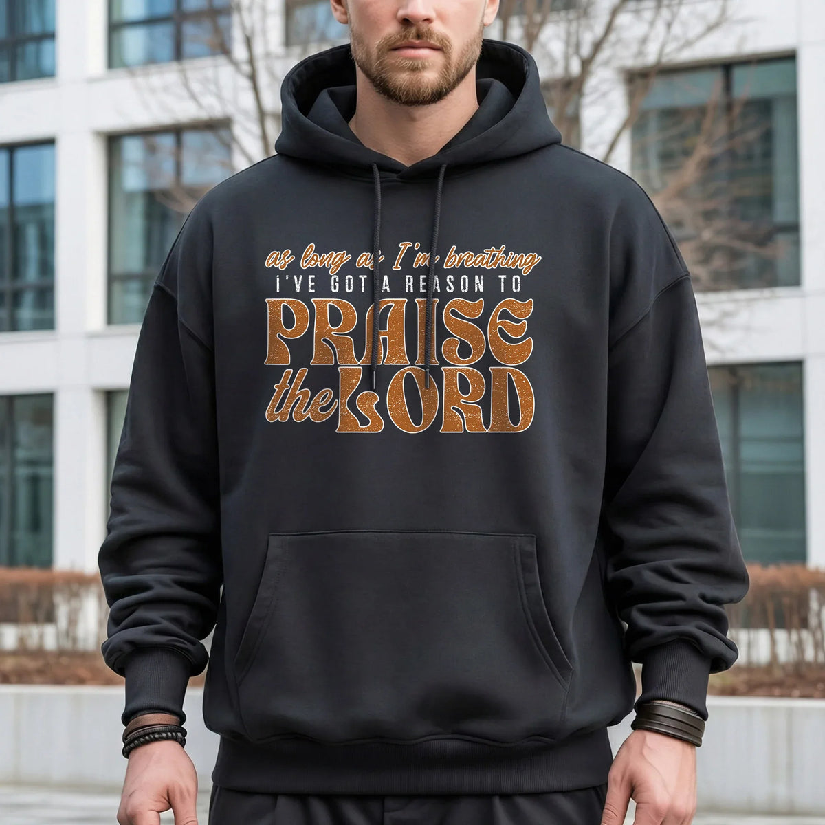 Praise The Lord Retro Typography Design - Minimalist Faith - Unisex Tshirt / Hoodie / Sweatshirt - Faith Guided Life
