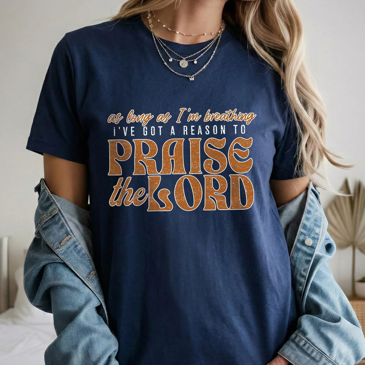 Praise The Lord Retro Typography Design - Minimalist Faith - Unisex Tshirt / Hoodie / Sweatshirt - Faith Guided Life