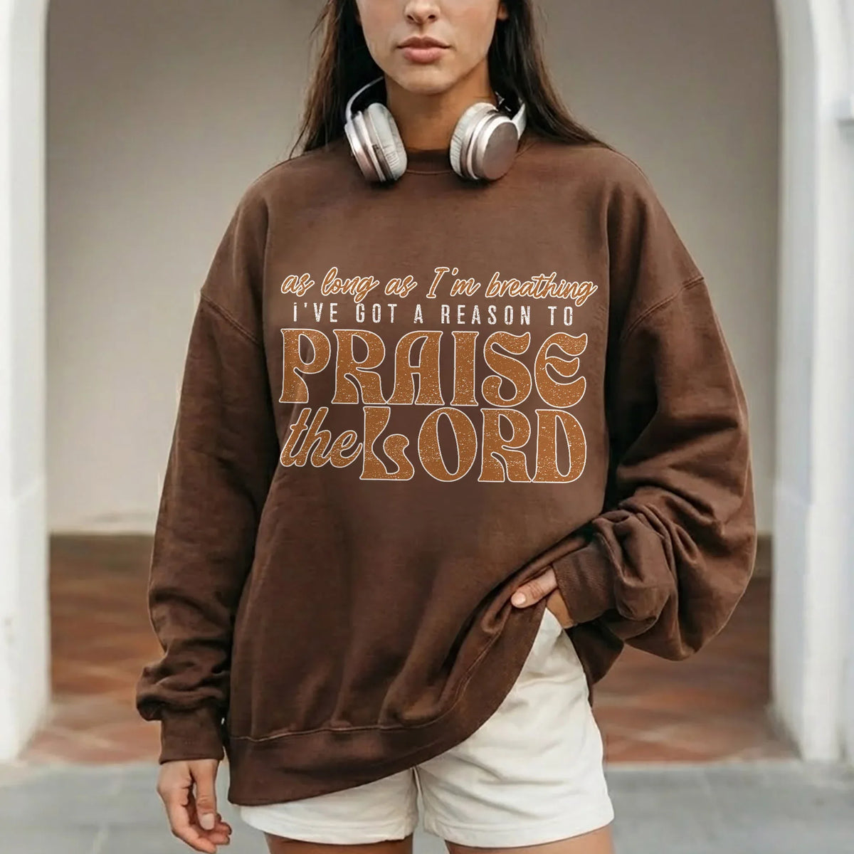 Praise The Lord Retro Typography Design - Minimalist Faith - Unisex Tshirt / Hoodie / Sweatshirt - Faith Guided Life