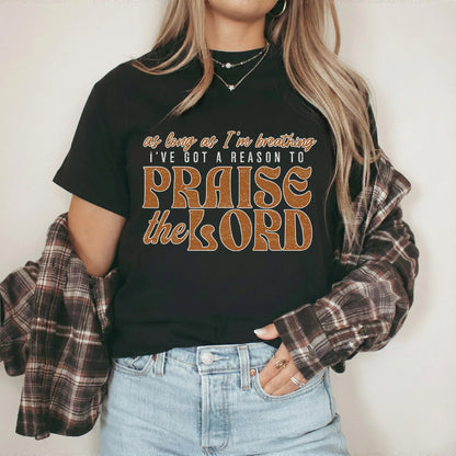 Praise The Lord Retro Typography Design - Minimalist Faith - Unisex Tshirt / Hoodie / Sweatshirt - Faith Guided Life