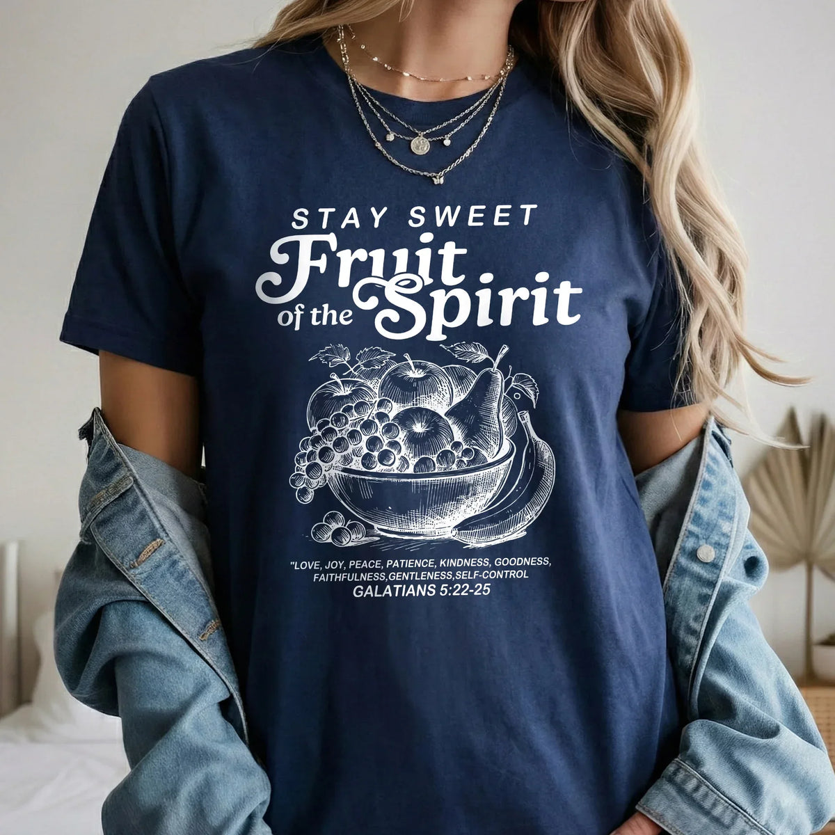 Fruit of the Spirit – Galatians 5:22–25 - Faith Floral - Unisex Tshirt / Hoodie / Sweatshirt - Faith Guided Life