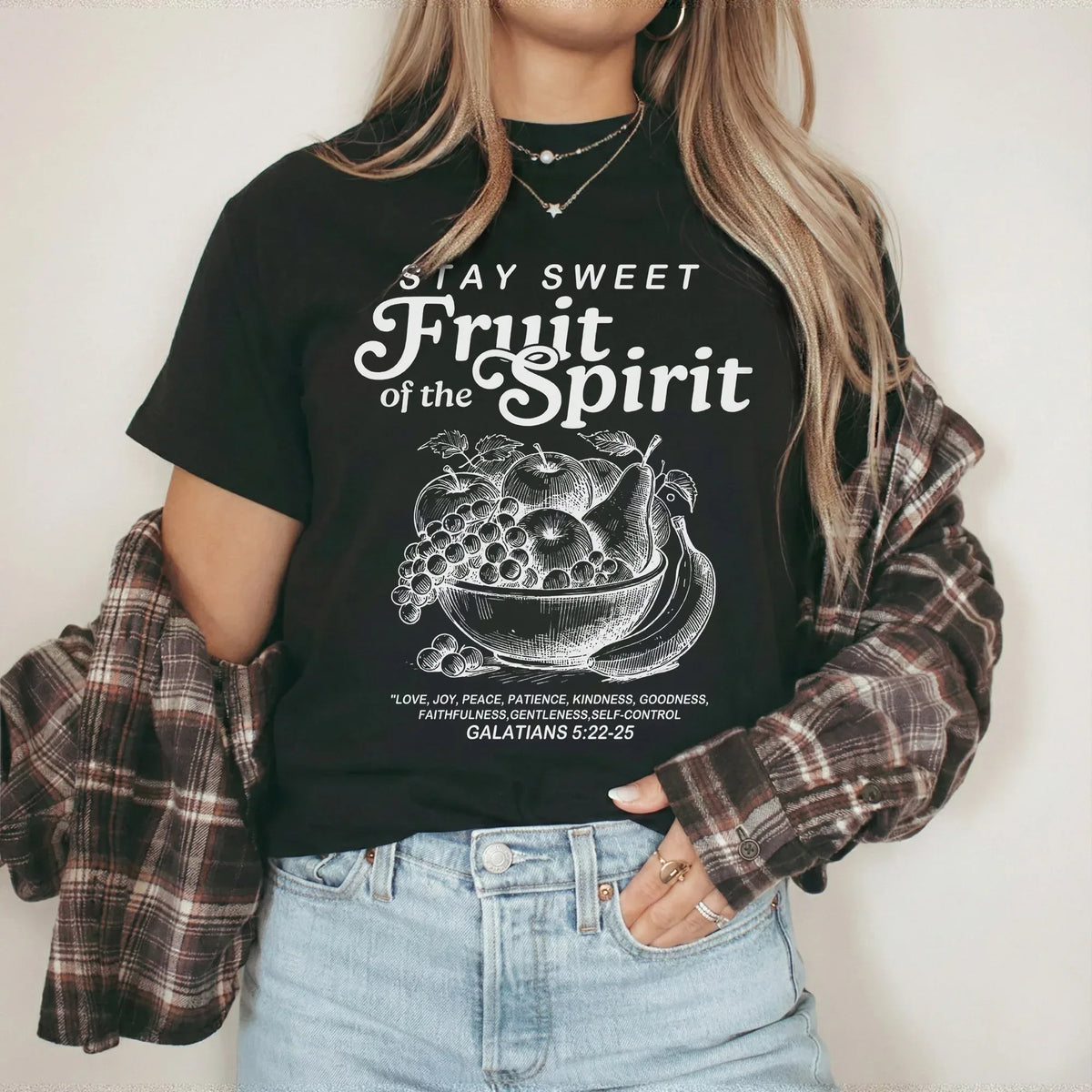 Fruit of the Spirit – Galatians 5:22–25 - Faith Floral - Unisex Tshirt / Hoodie / Sweatshirt - Faith Guided Life