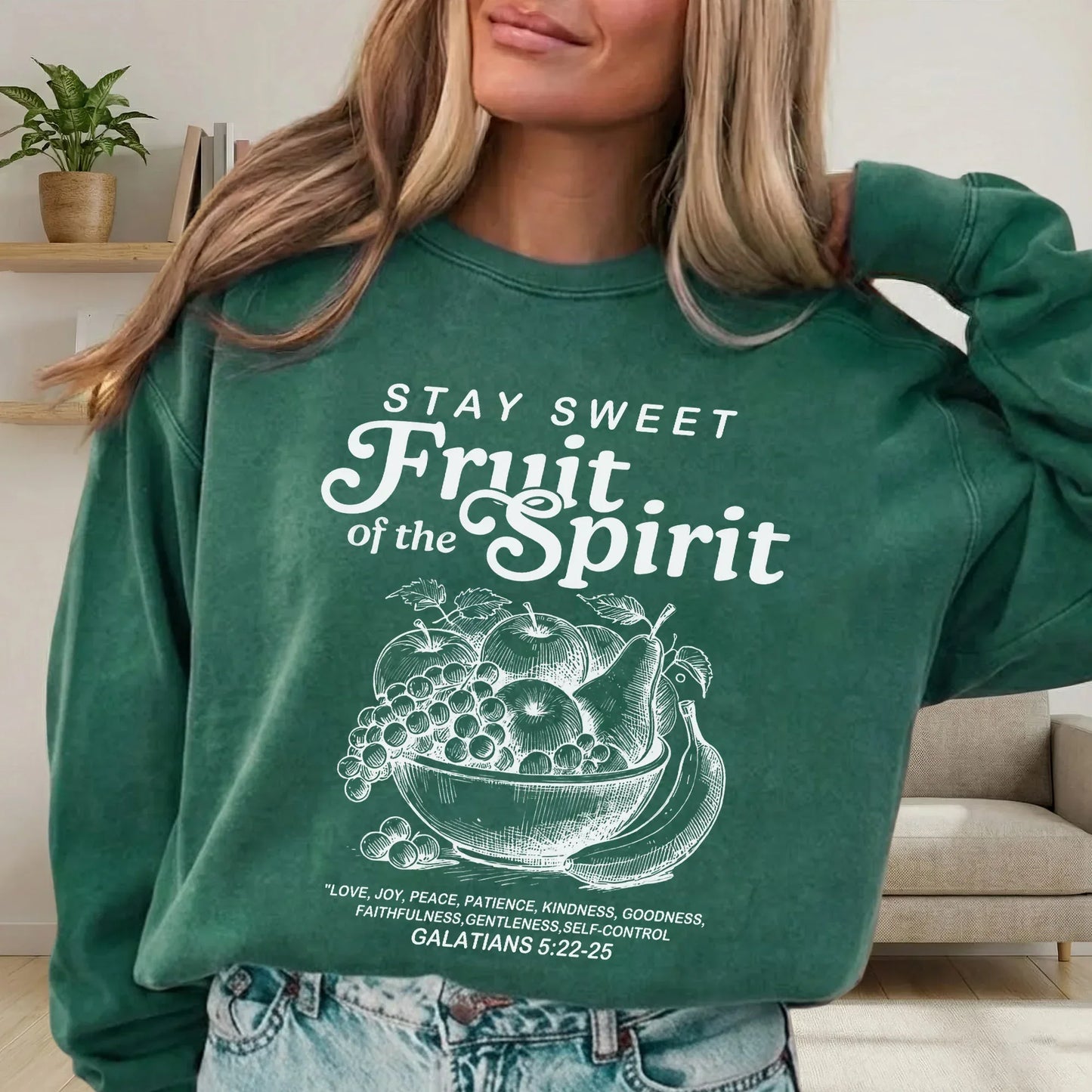 Fruit of the Spirit – Galatians 5:22–25 - Faith Floral - Unisex Tshirt / Hoodie / Sweatshirt - Faith Guided Life