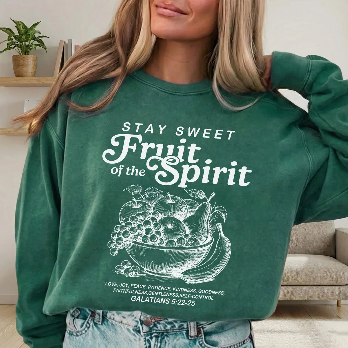 Fruit of the Spirit – Galatians 5:22–25 - Faith Floral - Unisex Tshirt / Hoodie / Sweatshirt - Faith Guided Life