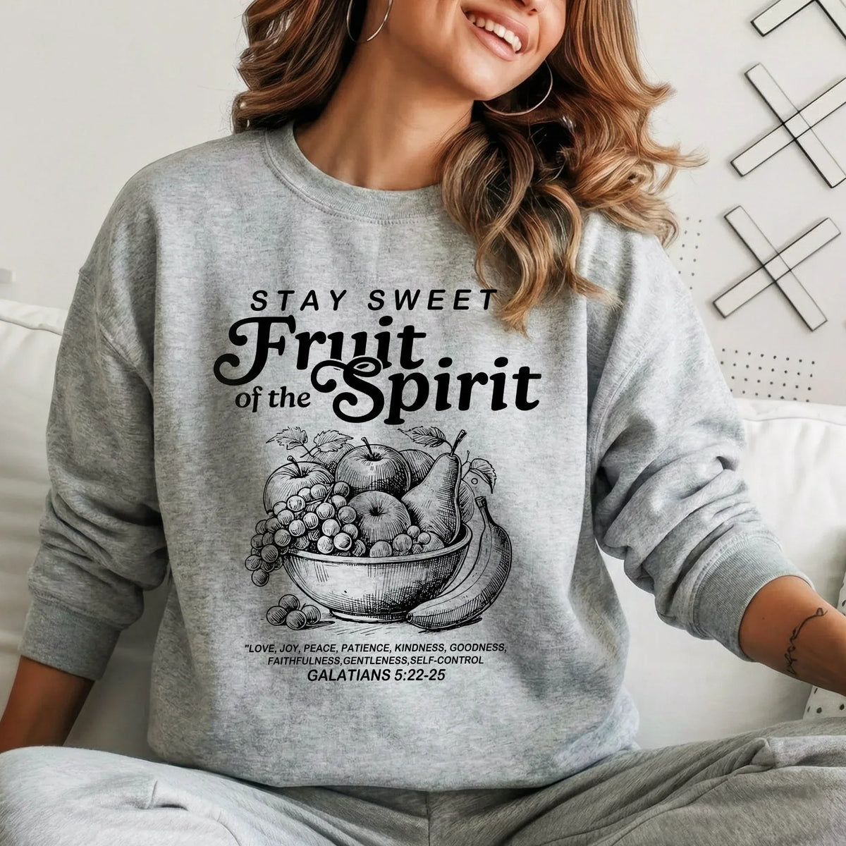 Fruit of the Spirit – Galatians 5:22–25 - Faith Floral - Unisex Tshirt / Hoodie / Sweatshirt - Faith Guided Life