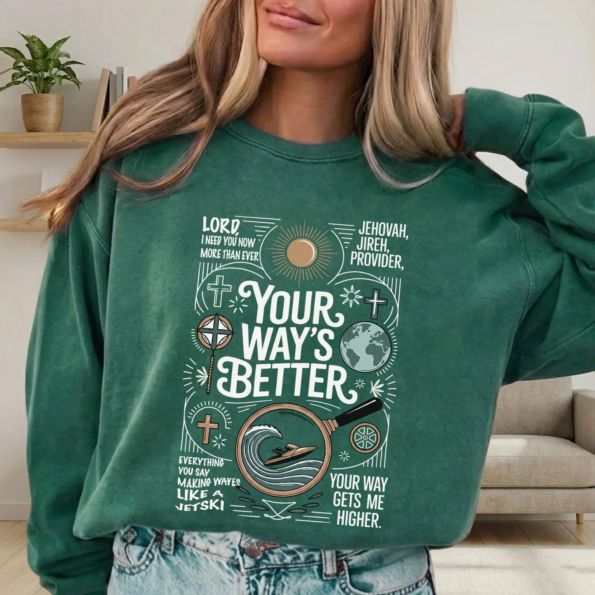 Your Way’s Better Jehovah Jireh Christian Design - Christian Doodle - Unisex Tshirt / Hoodie / Sweatshirt - Faith Guided Life