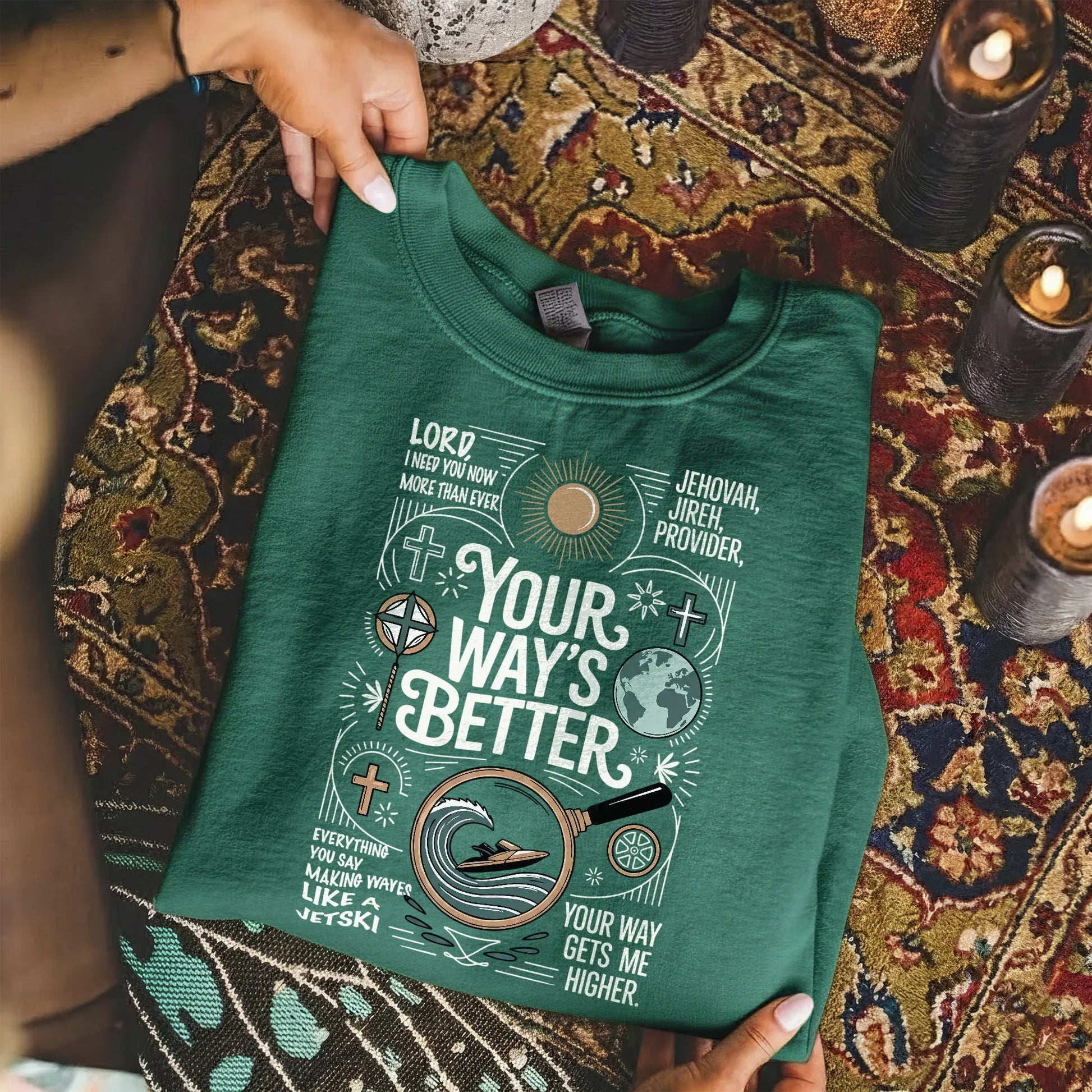 Your Way’s Better Jehovah Jireh Christian Design - Christian Doodle - Unisex Tshirt / Hoodie / Sweatshirt - Faith Guided Life