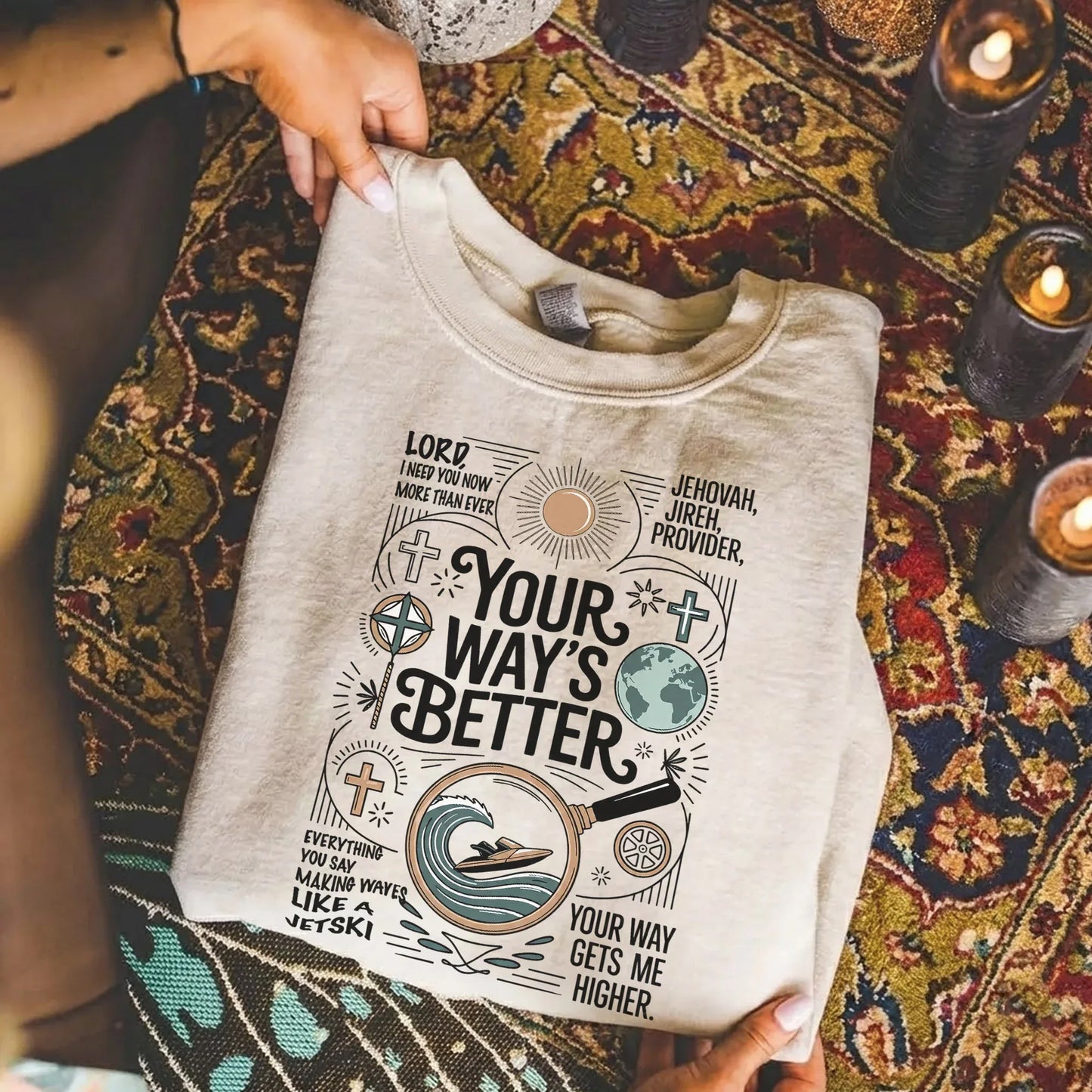 Your Way’s Better Jehovah Jireh Christian Design - Christian Doodle - Unisex Tshirt / Hoodie / Sweatshirt - Faith Guided Life