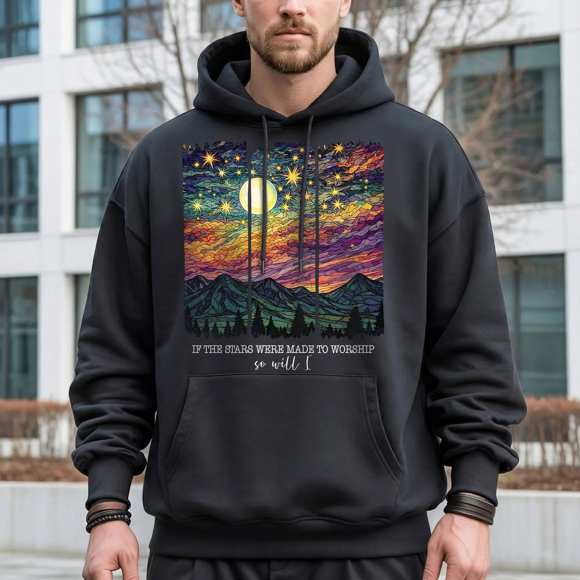 If The Stars Were Made To Worship Landscape Christian Design – Faith Sunset – Unisex Tshirt / Hoodie / Sweatshirt - Faith Guided Life