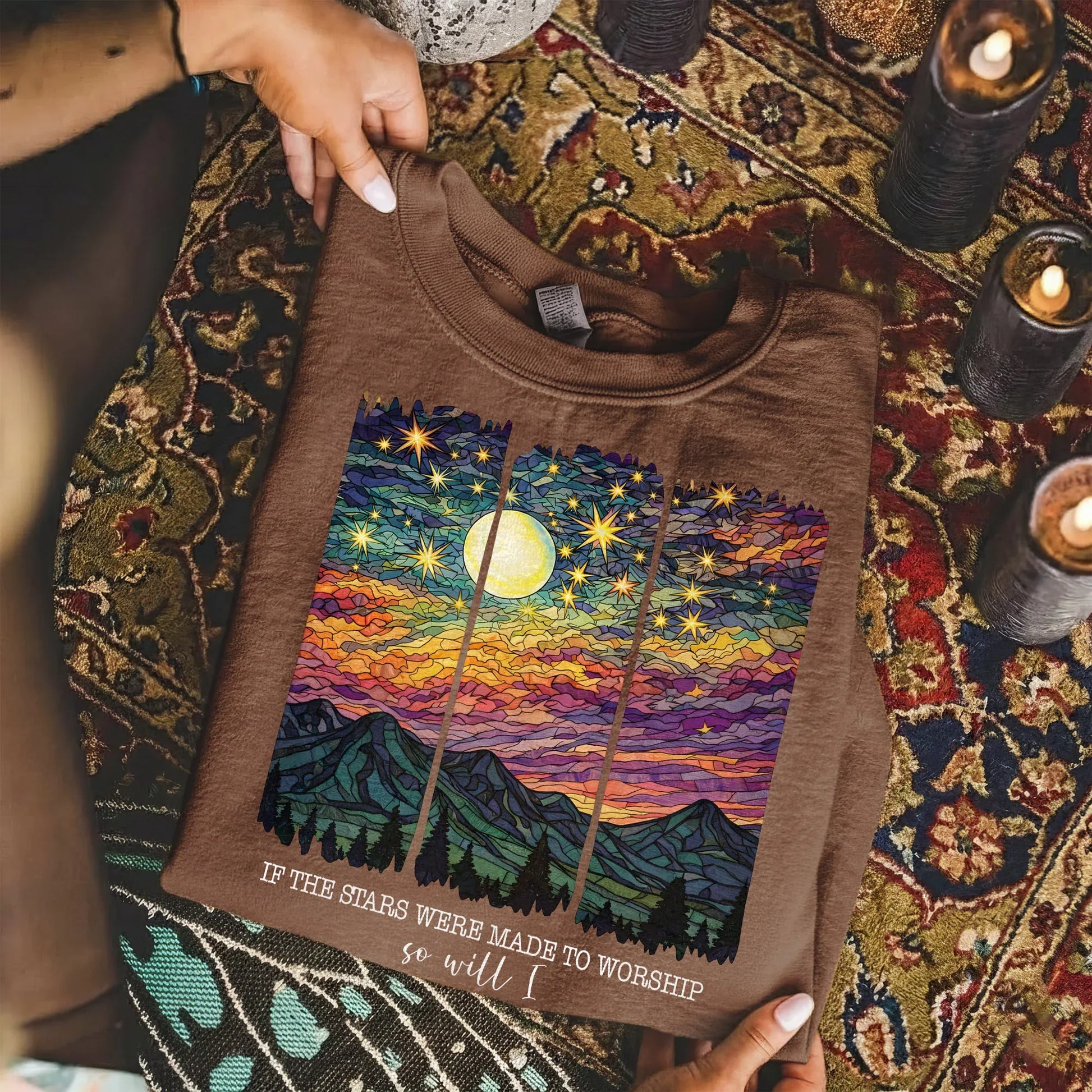 If The Stars Were Made To Worship Landscape Christian Design – Faith Sunset – Unisex Tshirt / Hoodie / Sweatshirt - Faith Guided Life
