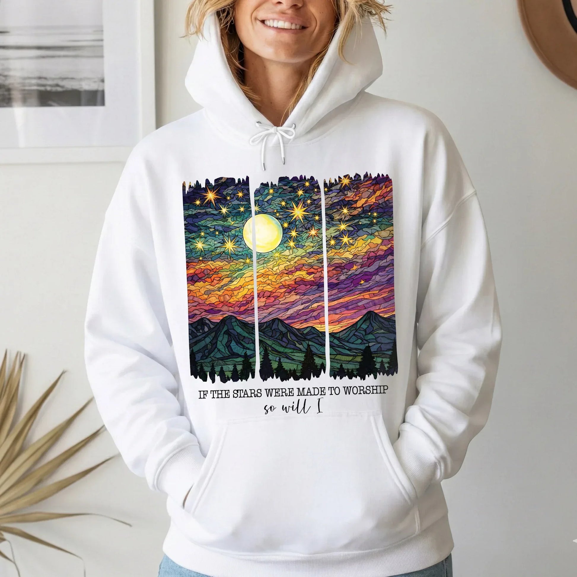 [COMFORT T-SHIRT]If The Stars Were Made To Worship Landscape Christian Design - Faith Guided Life