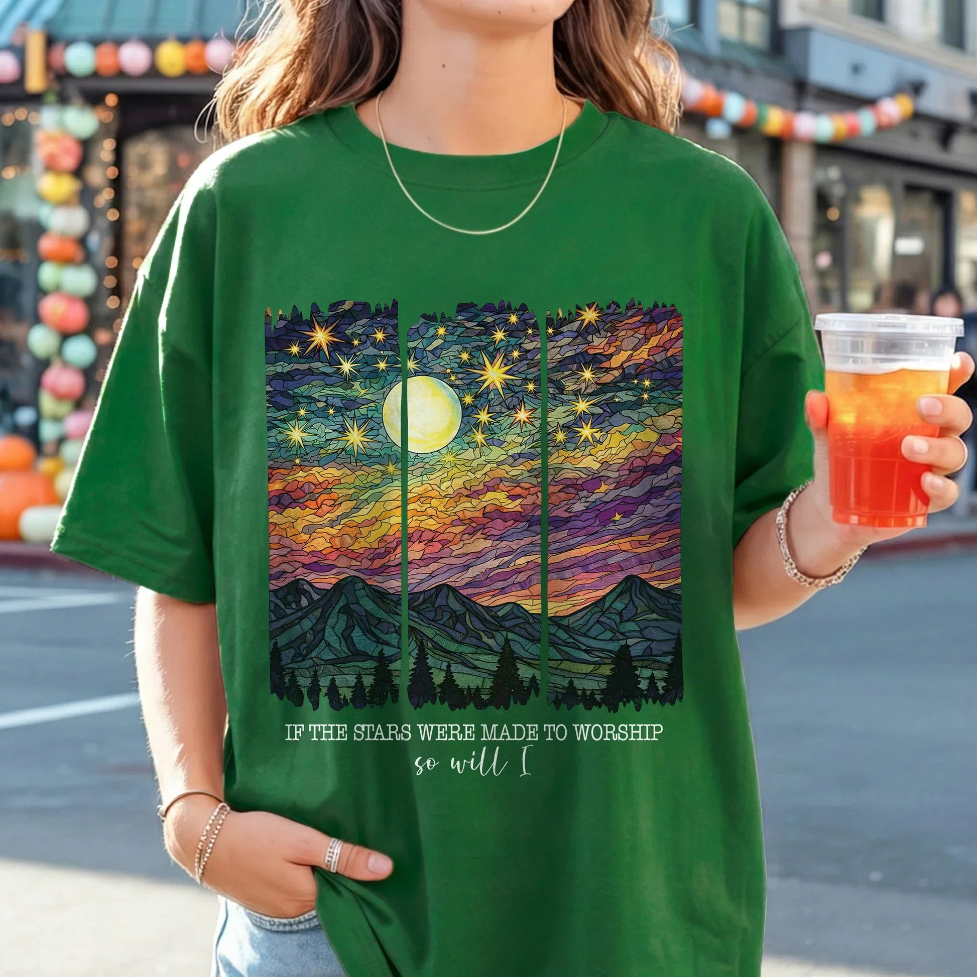 [COMFORT T-SHIRT]If The Stars Were Made To Worship Landscape Christian Design - Faith Guided Life