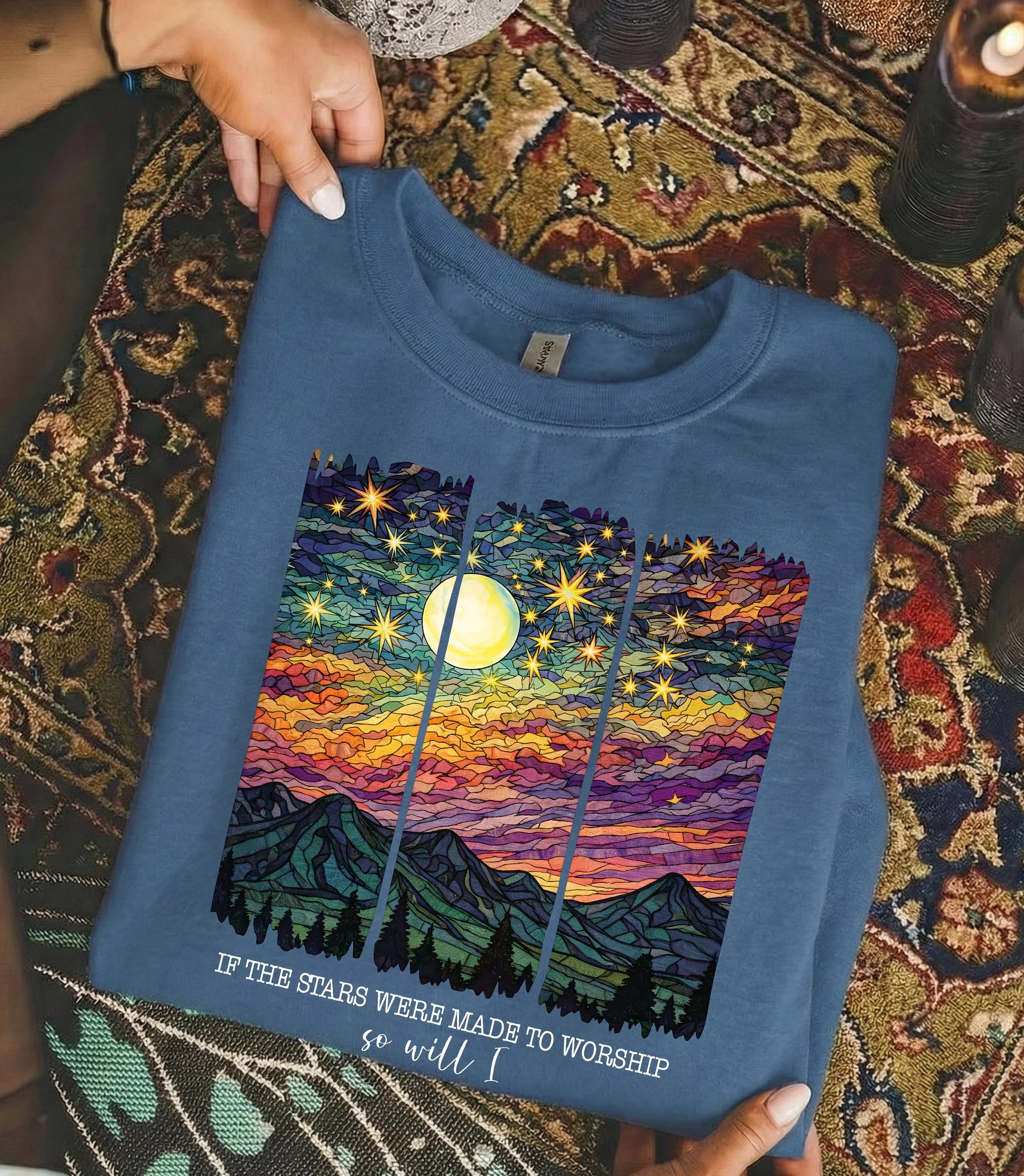 [COMFORT T-SHIRT]If The Stars Were Made To Worship Landscape Christian Design - Faith Guided Life