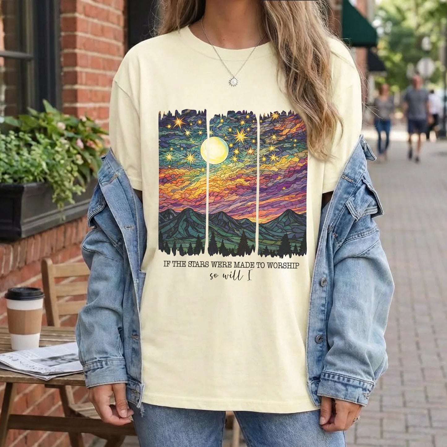 [COMFORT T-SHIRT]If The Stars Were Made To Worship Landscape Christian Design - Faith Guided Life