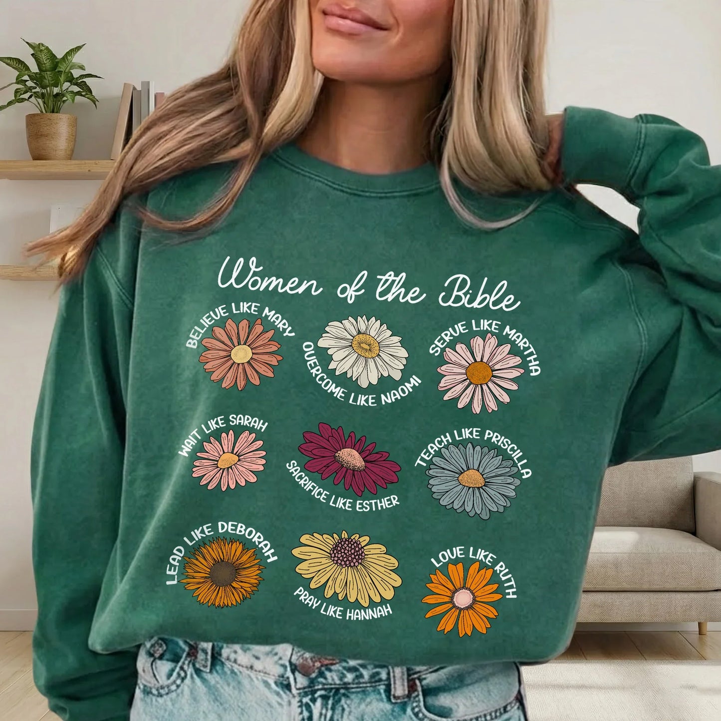Women of the Bible Floral Virtues Design – Faith Floral – Unisex Tshirt / Hoodie / Sweatshirt - Faith Guided Life