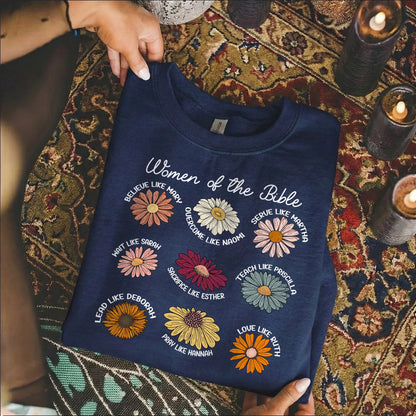 Women of the Bible Floral Virtues Design – Faith Floral – Unisex Tshirt / Hoodie / Sweatshirt - Faith Guided Life