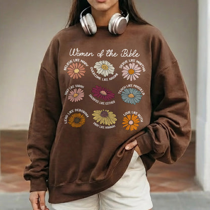 Women of the Bible Floral Virtues Design – Faith Floral – Unisex Tshirt / Hoodie / Sweatshirt - Faith Guided Life