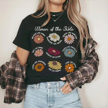 Women of the Bible Floral Virtues Design – Faith Floral – Unisex Tshirt / Hoodie / Sweatshirt - Faith Guided Life