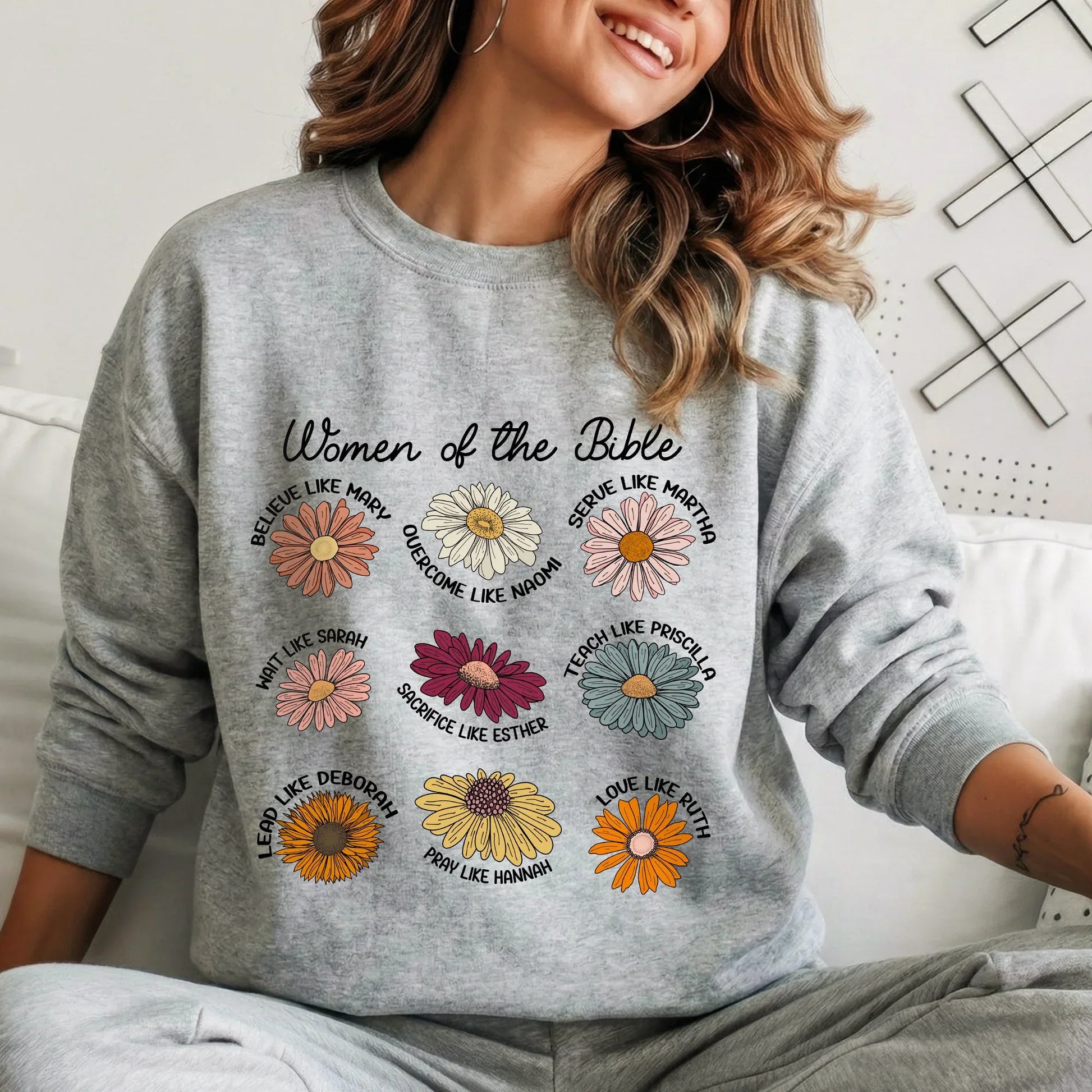 Women of the Bible Floral Virtues Design – Faith Floral – Unisex Tshirt / Hoodie / Sweatshirt - Faith Guided Life