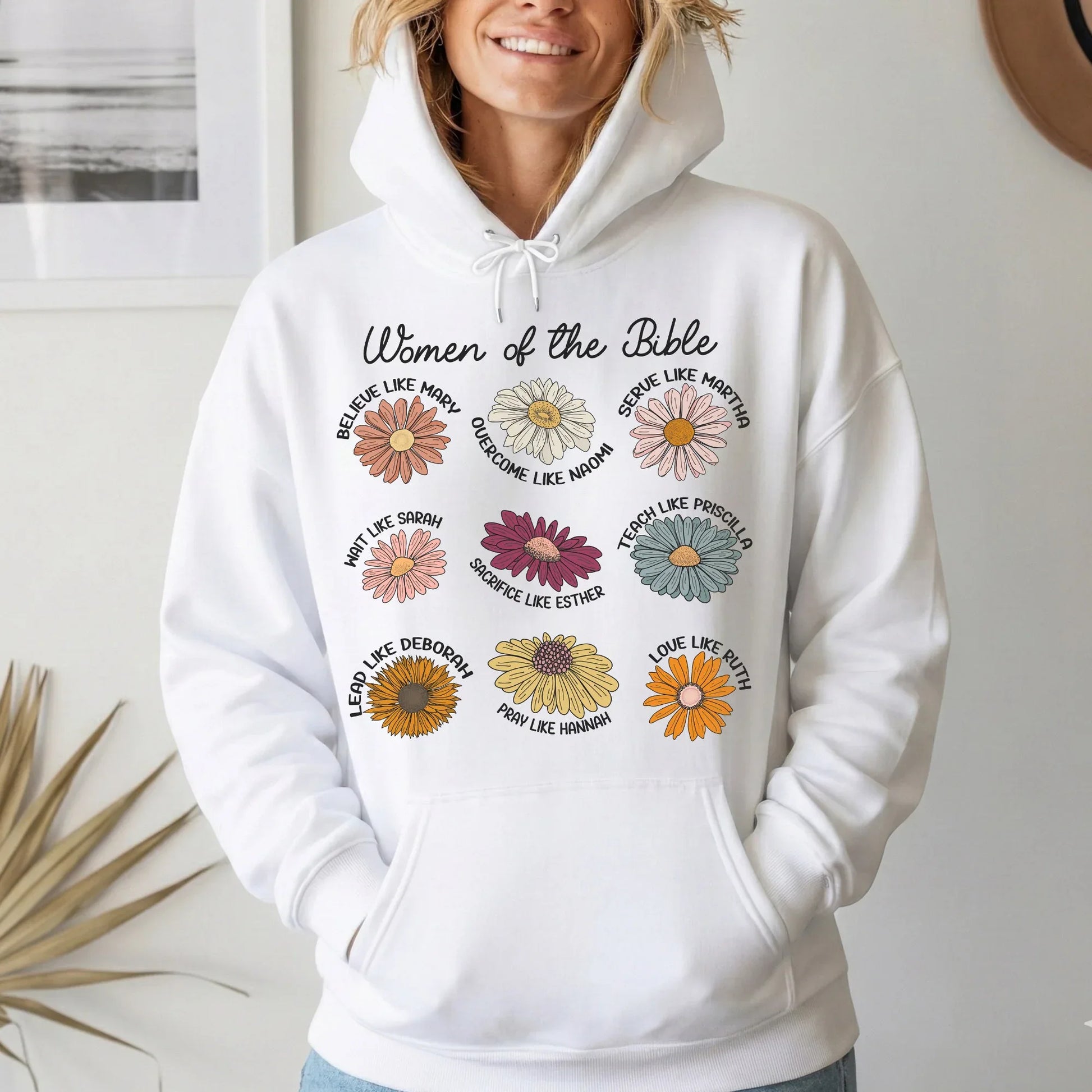 Women of the Bible Floral Virtues Design – Faith Floral – Unisex Tshirt / Hoodie / Sweatshirt - Faith Guided Life