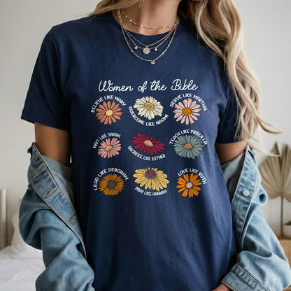 Women of the Bible Floral Virtues Design – Faith Floral – Unisex Tshirt / Hoodie / Sweatshirt - Faith Guided Life