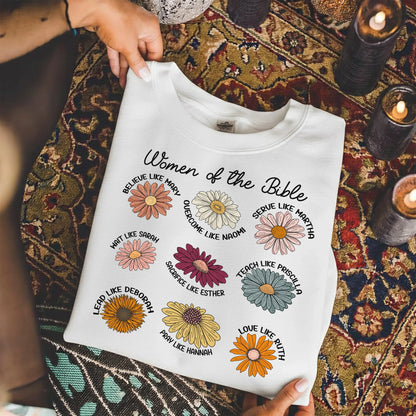 Women of the Bible Floral Virtues Design – Faith Floral – Unisex Tshirt / Hoodie / Sweatshirt - Faith Guided Life