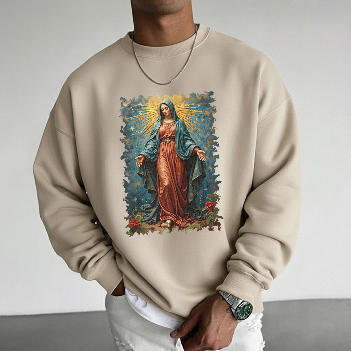 Virgin Mary Inspirational Artwork – Unisex Tshirt / Hoodie / Sweatshirt