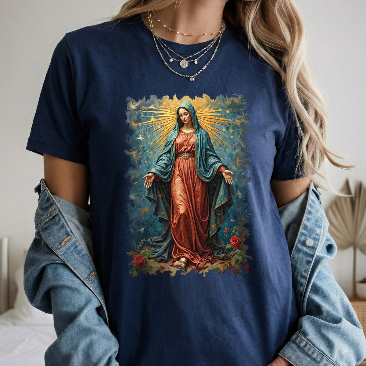 Virgin Mary Inspirational Artwork – Unisex Tshirt / Hoodie / Sweatshirt